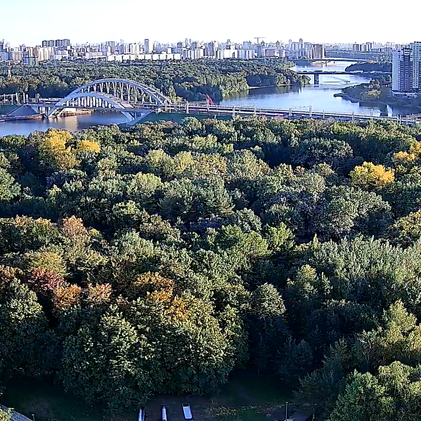Новая онлайн камера в Химках с видом на Химкинский ж/д мост